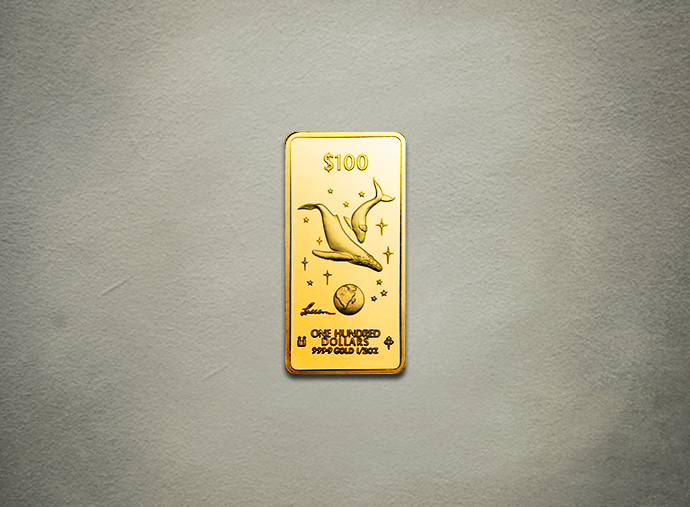 Whale - ingot Gold 999.9