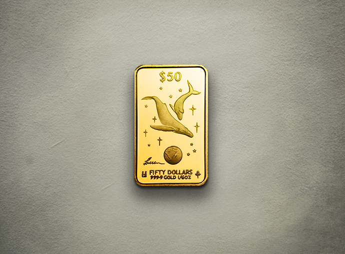 Whale - ingot Gold 999.9