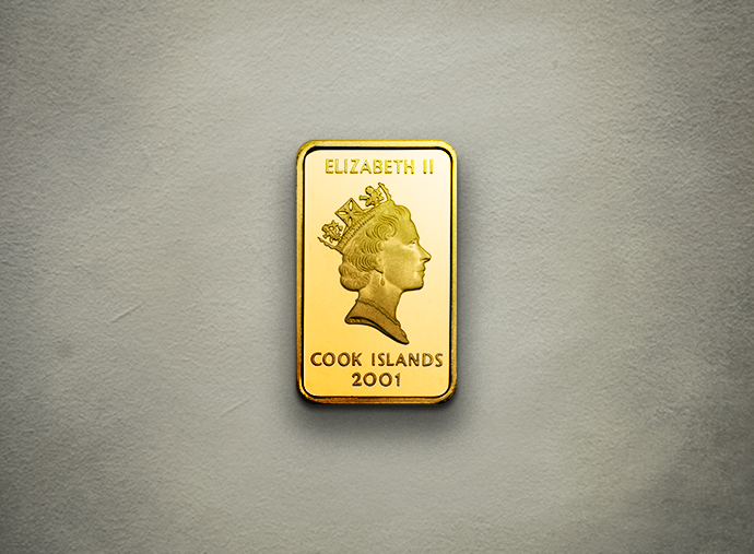 Whale (back) - ingot Gold 999.9