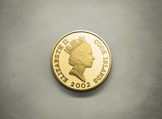 Dolphin (back) - Gold 999.9