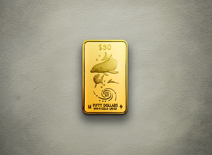 Dolphin - ingot Gold 999.9