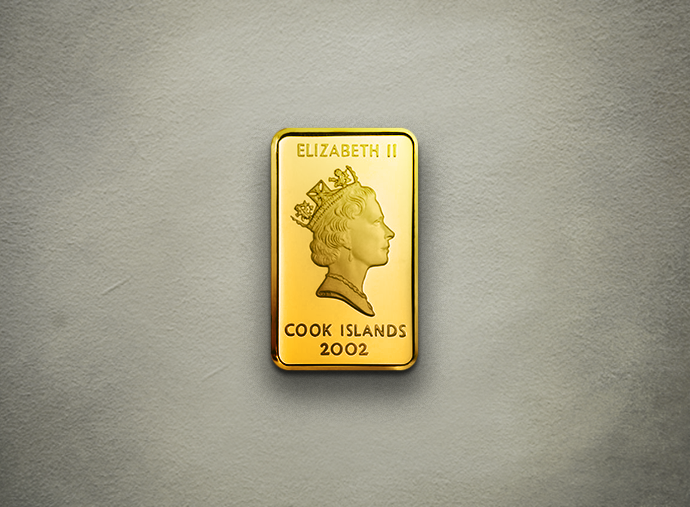 Dolphin (back) - ingot Gold 999.9