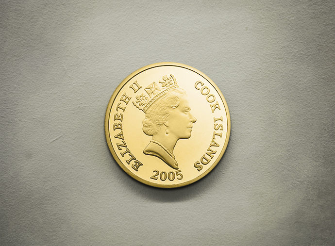 Dolphin (back) - Gold 999.9